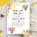 Search for bumble bee gender reveal invitations What will baby bee