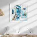 Recherche de la grèce art Bleu et blanc