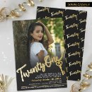 Search for twenty one 21st birthday invitations Black