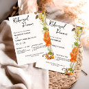 Search for pumpkin rehearsal dinner invitations Elegant