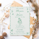 Search for illustrated wedding invitations Trendy