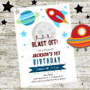 Search for outer space party invitations Out of this world