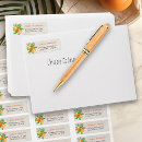 Search for citrus return address labels Orange