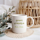 Search for great grandpa mugs Typography