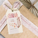 Recherche de feuille tropicale étiquettes cadeau Mariée