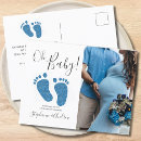 Search for its a boy announcement postcards Typography