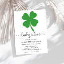 Search for irish bridal shower invitations Green