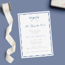 Search for french bridal shower invitations Blue and white