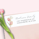 Search for tulips return address labels Modern