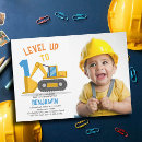 Recherche de construction 1ans anniversaire invitations Parti de construction