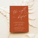 Search for orange rehearsal dinner invitations Elegant