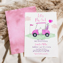 Recherche de golf baby shower invitations Voiturette
