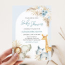 Search for blue safari baby shower invitations Jungle