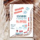 Search for chugga chugga two two birthday invitations Choo choo
