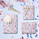 Search for independence day wrapping paper Flag