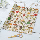 Search for mushrooms wrapping paper Vintage