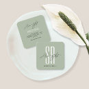 Search for sage green business cards Simple