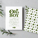 Recherche de irish baby shower invitations Vert