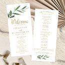 Search for gold foil wedding programs Calligraphy