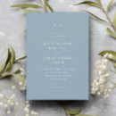 Recherche de dusty blue mariage invitations Monogramme