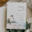 Search for watercolor beach wedding invitations Tropical