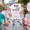 Search for two wild party invitations Safari