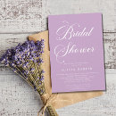 Recherche de lilac bridal shower invitations Simple