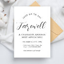 Search for moving away party invitations Goodbye