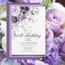 Search for purple 60th birthday invitations Flowers