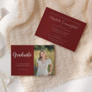 Search for maroon and white graduation invitations Grad party