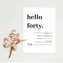 Search for hello 40 invitations Forty