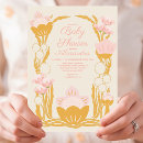 Search for pink gold floral baby shower invitations Botanical