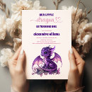 Search for mythical creature birthday invitations Whimsical