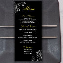 Search for black and silver wedding menus Reception