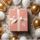 Search for solid peach wrapping paper Plain