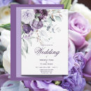 Search for purple watercolor wedding invitations Flowers