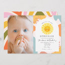 Search for pastel 1st birthday invitations Rainbow