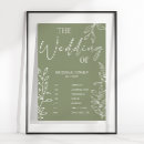 Search for program wedding posters Green