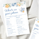 Search for whats on your phone games Bridal shower