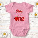 Search for strawberry baby bodysuits 1st birthday