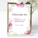 Search for pink baby shower welcome signs posters Floral