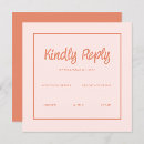 Search for retro rsvp wedding invitations Pink