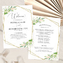 Search for greenery wedding programs Order of service