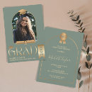 Search for monogram graduation invitations Elegant