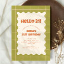 Search for pattern birthday invitations Retro