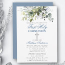 Search for silver invitations Dusty blue
