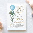 Search for blue balloon invitations It's a boy