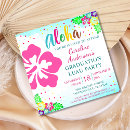 Search for hibiscus square invitations Aloha