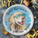 Search for happy retirement plates Watercolor