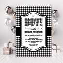 Search for black and white buffalo plaid invitations Flannel